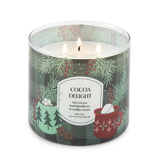 Distant Lands 14 Oz Cocoa Delight 3-Wick Scented Jar Candle