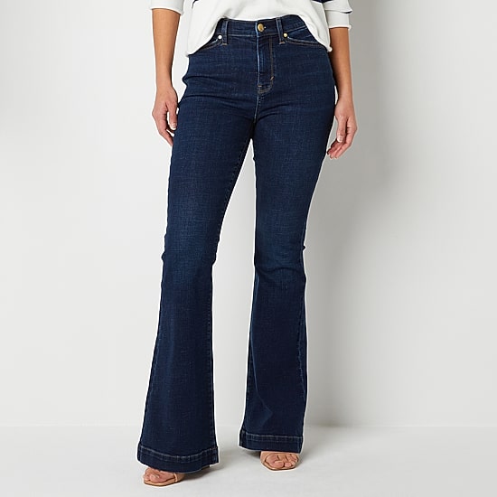 A.N.A Womens Tall High Rise Flare Leg Jean