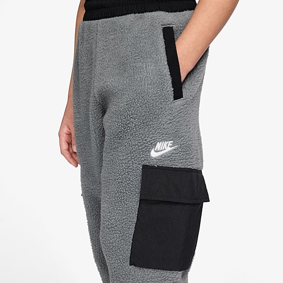 Nike Club Sherpa Big Kid Unisex Cuffed Active Fleece Cargo Pant