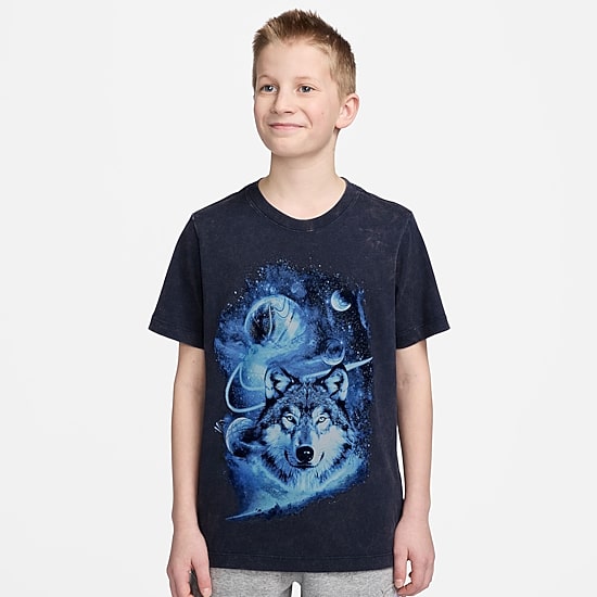 Nike Club Big Kid Unisex Crew Neck Short Sleeve Classic Fit Graphic T-Shirt