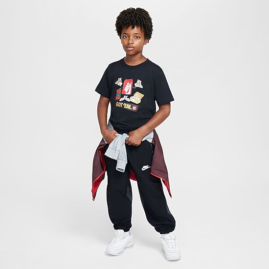 Nike Club Big Kid Unisex Crew Neck Short Sleeve Regular Fit Graphic T-Shirt