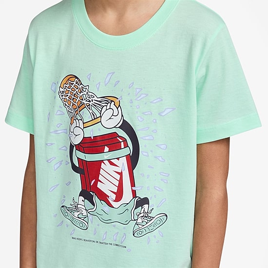 Nike Club Big Kid Unisex Crew Neck Short Sleeve Regular Fit Graphic T-Shirt