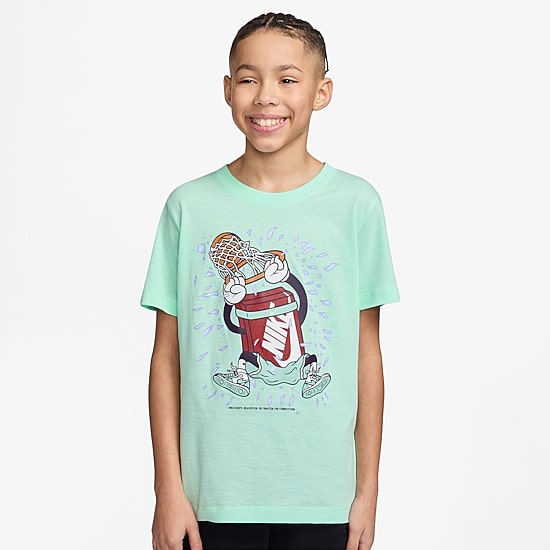 Nike Club Big Kid Unisex Crew Neck Short Sleeve Regular Fit Graphic T-Shirt