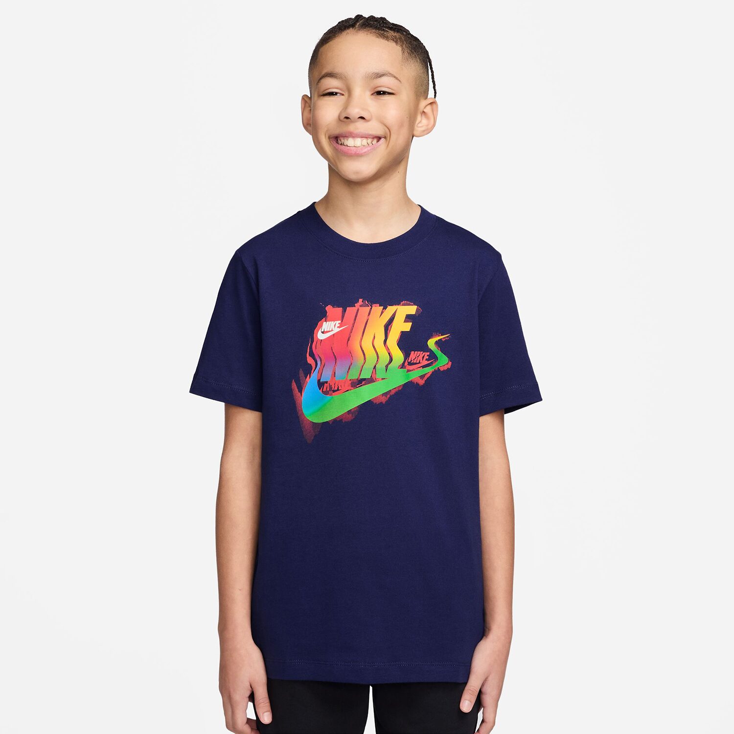 Nike Club Big Kid Unisex Crew Neck Short Sleeve Regular Fit Graphic T-Shirt