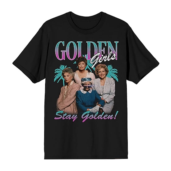 Mens Short Sleeve Golden Girls Graphic T-Shirt