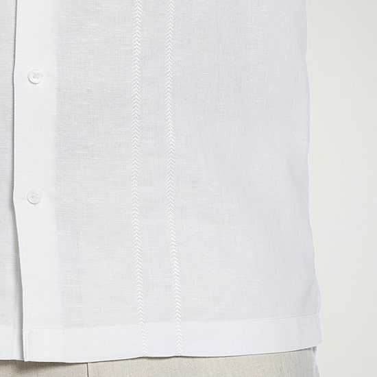 Cubavera Embroidered Mens Short Sleeve Regular Fit Button-Down Shirt