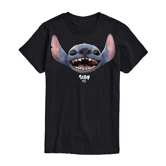 Unisex Adult Crew Neck Short Sleeve Classic Fit Lilo & Stitch Big and Tall Graphic T-Shirt