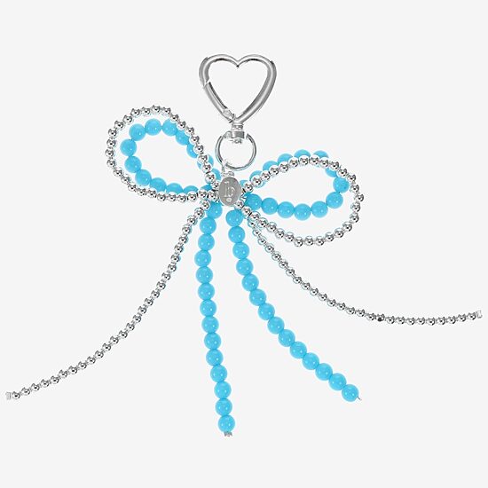 Bijoux Bar Silver Tone Bow Bag Charm
