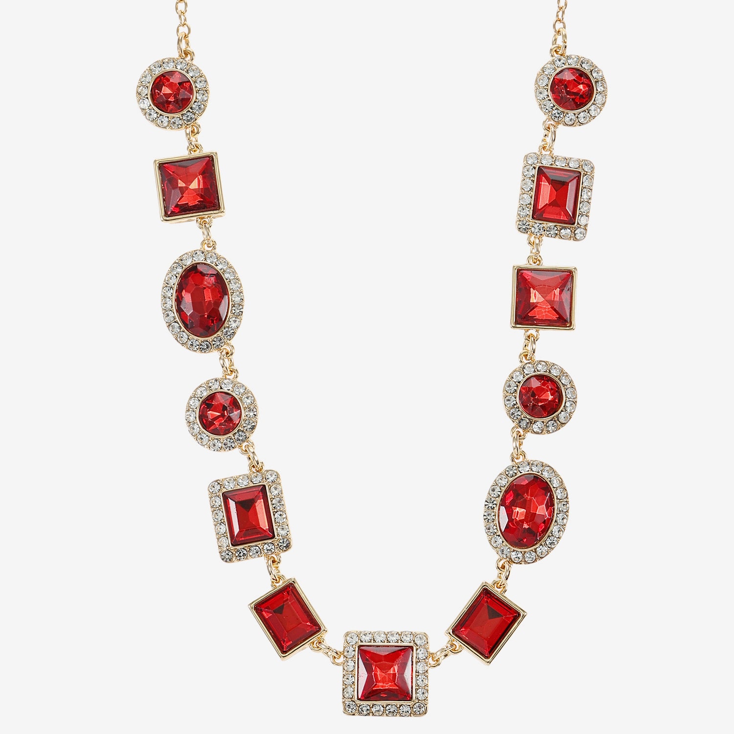 Monet Jewelry Halo Womens 17 Inch Collar Necklace