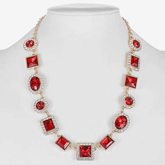 Monet Jewelry Halo Womens 17 Inch Collar Necklace
