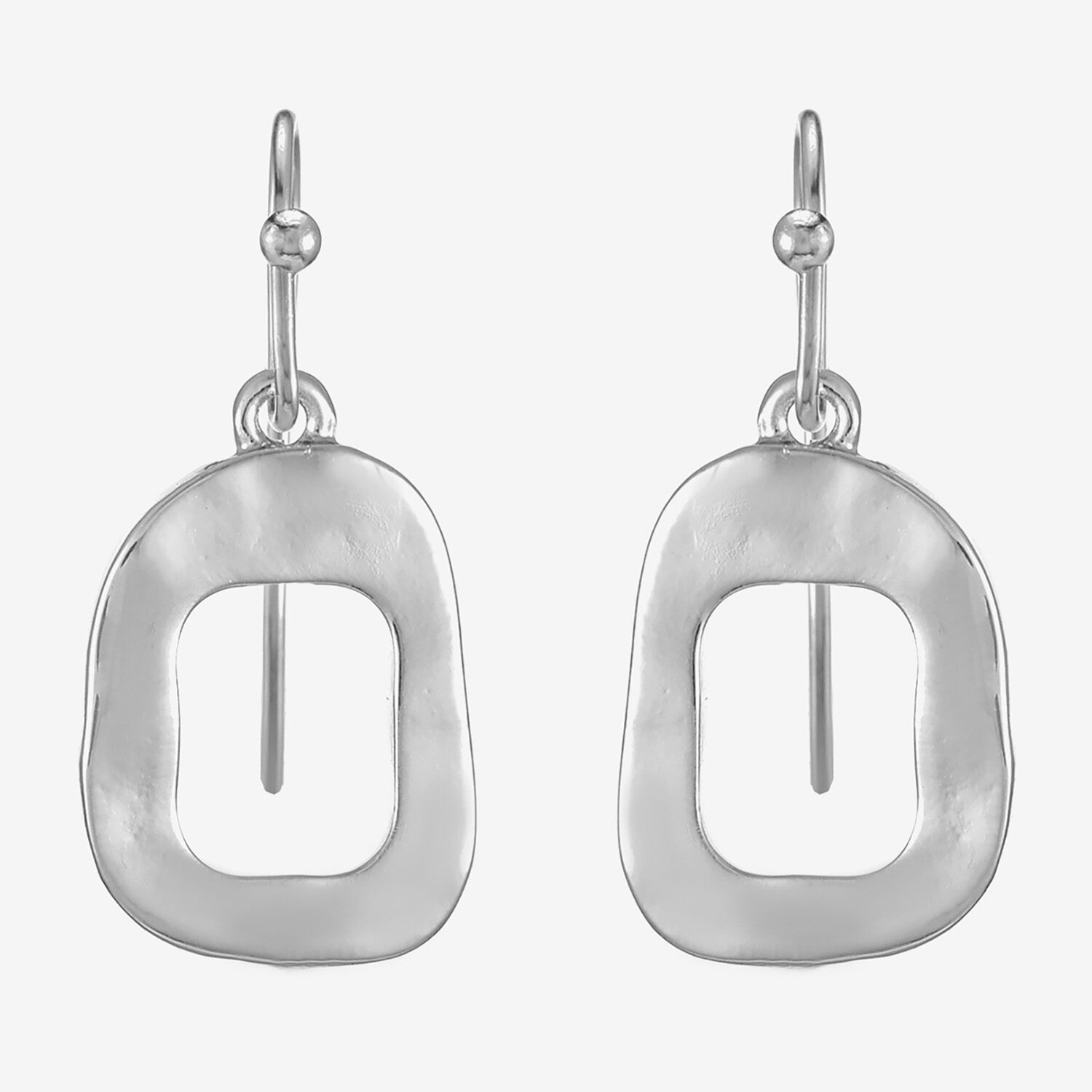 Liz Claiborne Hammered Womens Drop Earrings