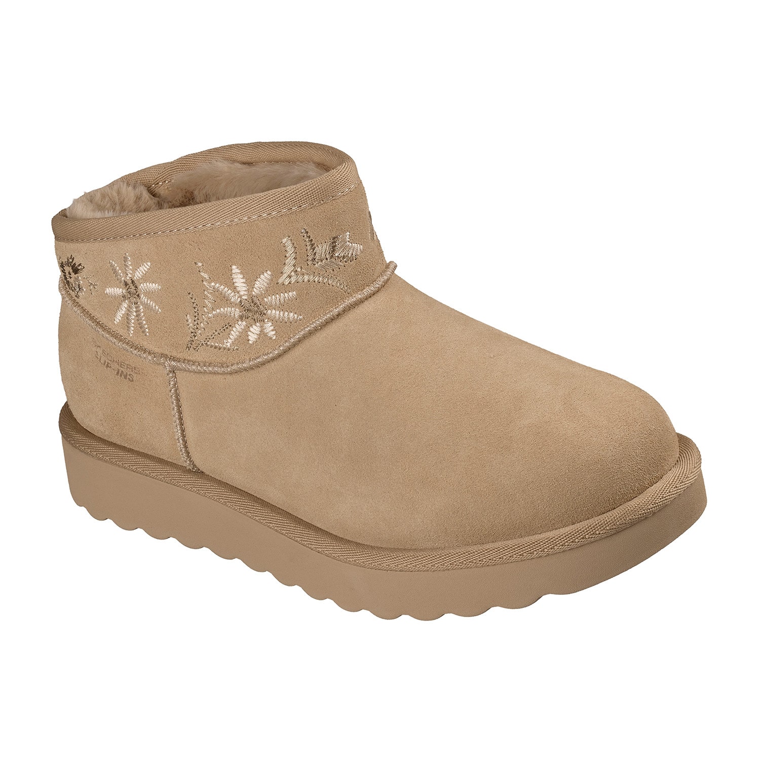 Skechers Womens Cozy Chateau Faux Fur Lined Flat Heel Winter Boots