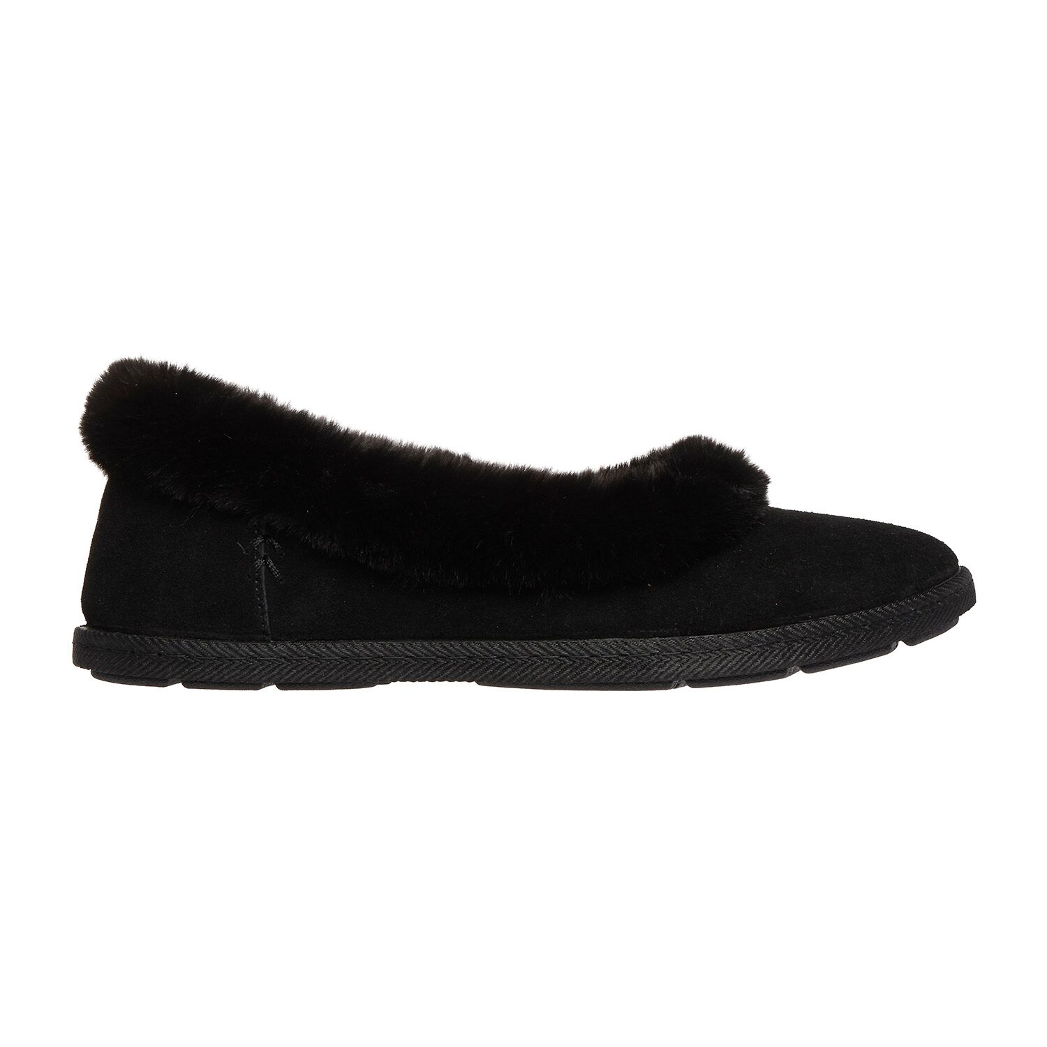 Skechers Cozy Ballet Womens Faux Fur Trim Slip-On Slippers