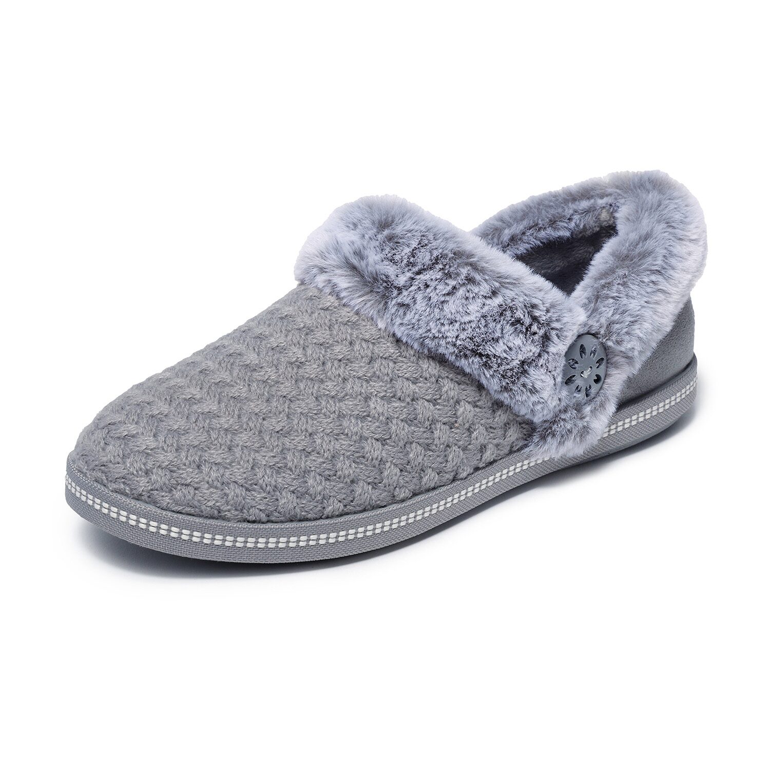 Skechers Cozy Campfire Frosty Promise Womens Slip-On Slippers