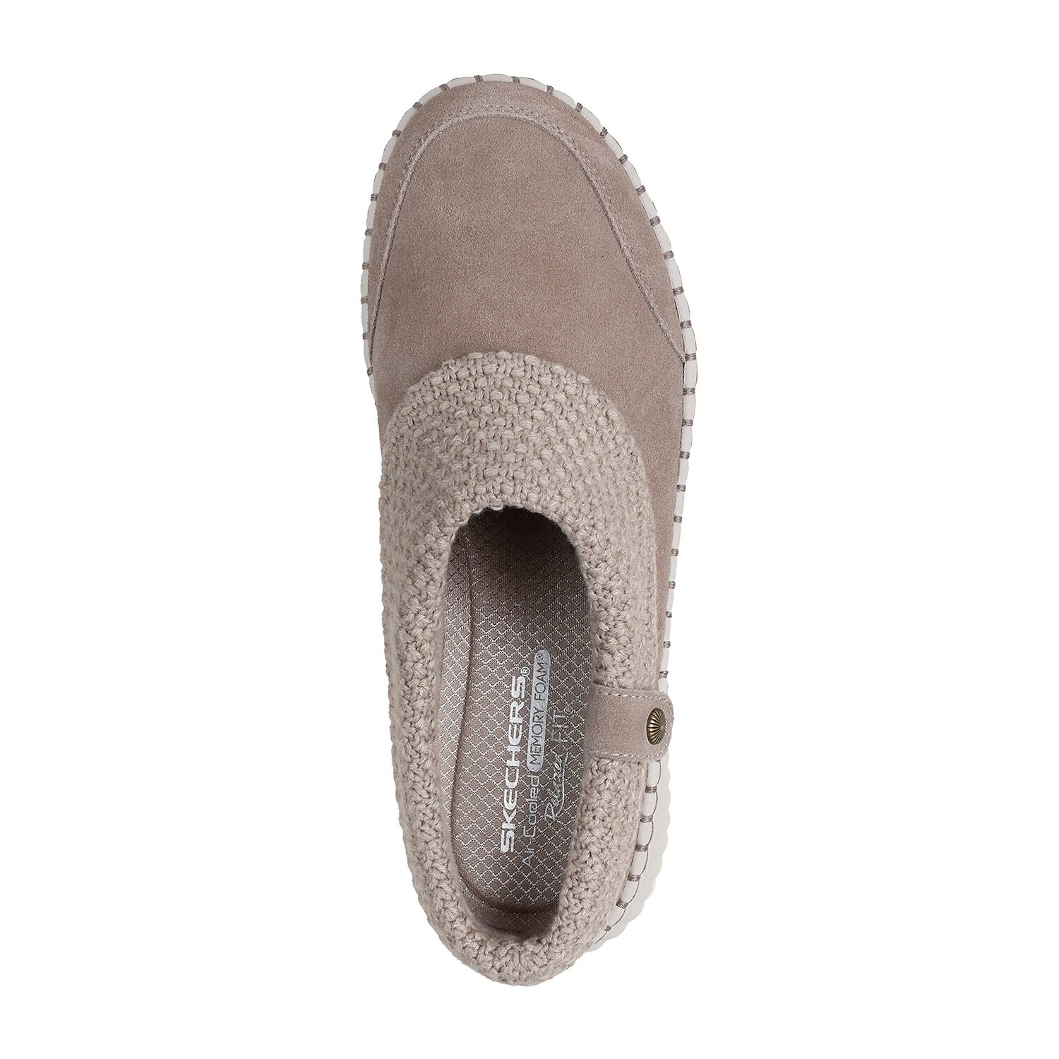Skechers Wilshire Blvd Cloudy Skies Womens Almond Closed Toe Slip-On Shoe