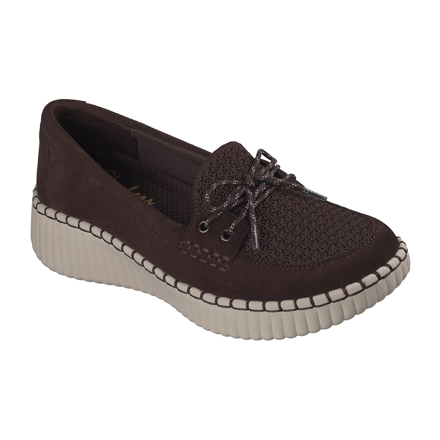 Skechers Wilshire Blvd Feeling Coy Womens Almond Closed Toe Slip-On Shoe