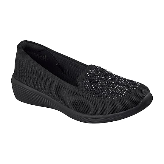 Skechers Arya Moonlit Ray Womens Almond Closed Toe Slip-On Shoe