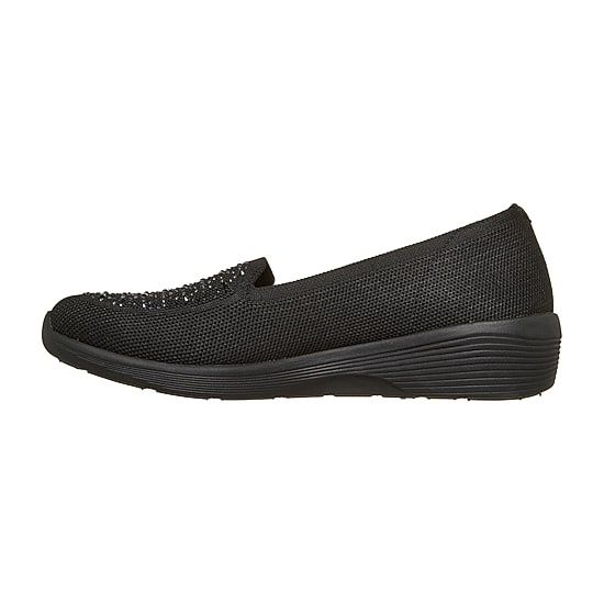 Skechers Arya Moonlit Ray Womens Almond Closed Toe Slip-On Shoe