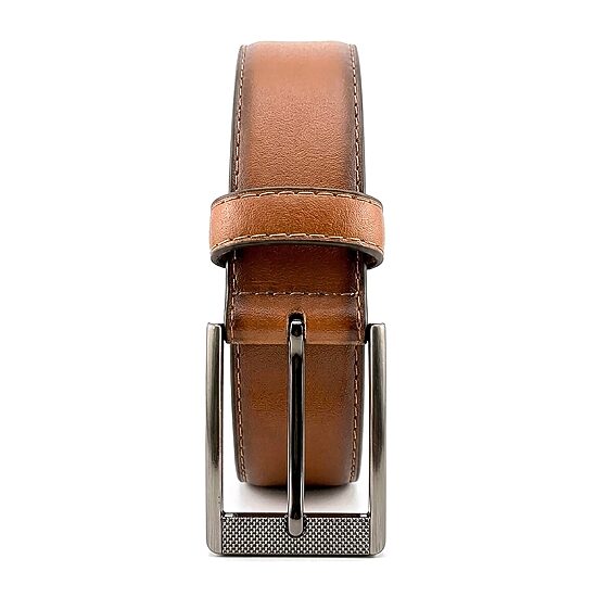Florsheim Crunch Textured Leather Mens Belt