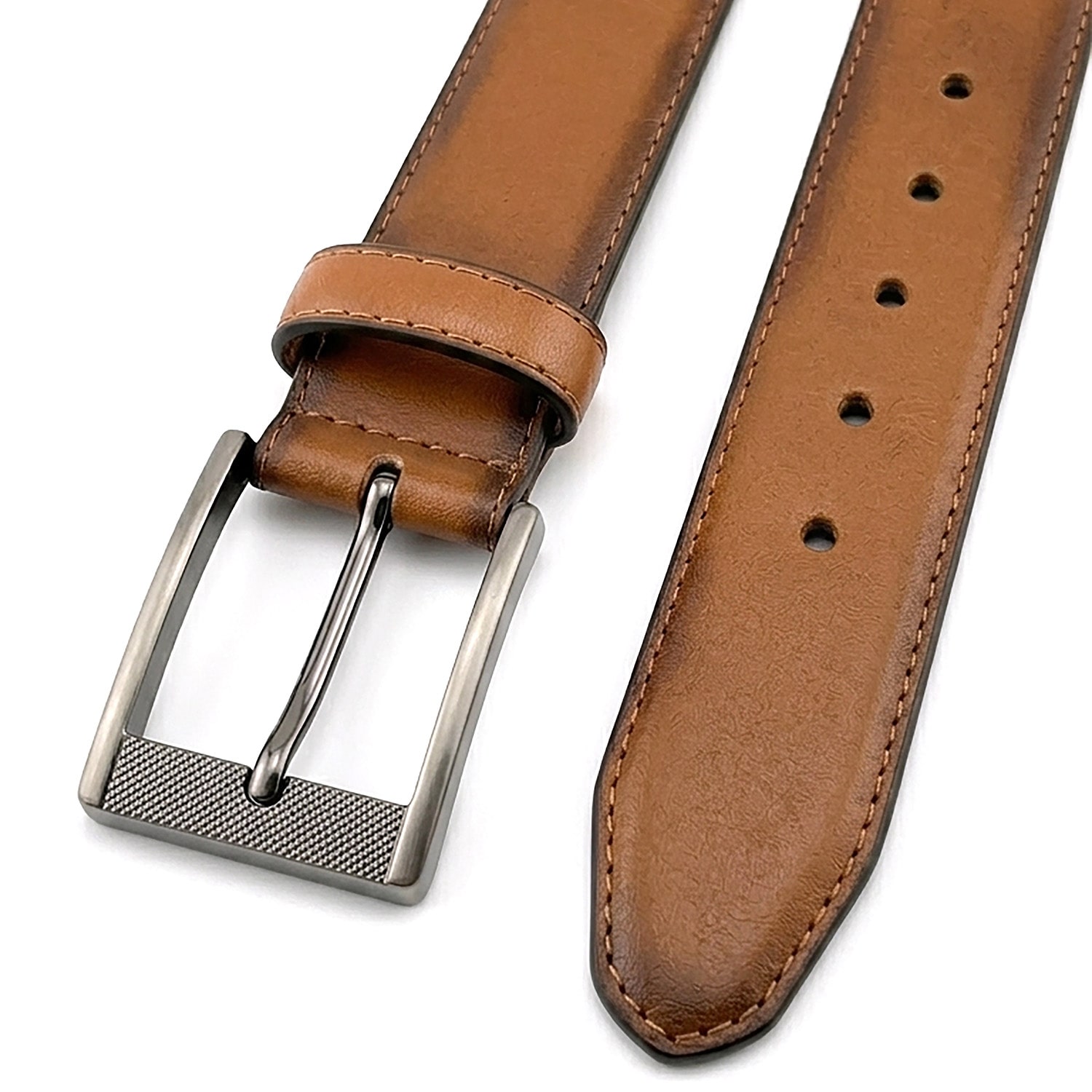 Florsheim Crunch Textured Leather Mens Belt