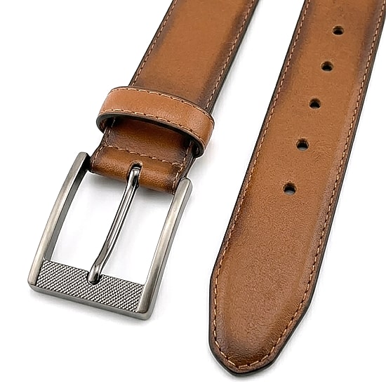 Florsheim Crunch Textured Leather Mens Belt