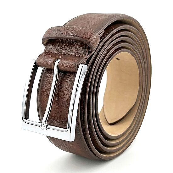 Florsheim Textured Gunmetal Buckle Mens Belt