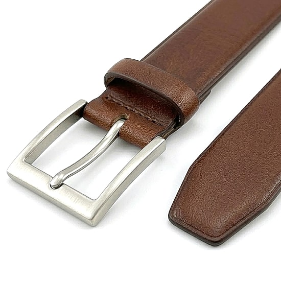 Florsheim Textured Gunmetal Buckle Mens Belt