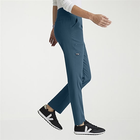 Grey's Anatomy™ by Barco Spandex Stretch Direct Grsp633 Relay 5-Pocket Mid-Rise Straight Leg Womens Stretch Fabric Moisture Wicking Wrinkle Resistant Scrub Pant