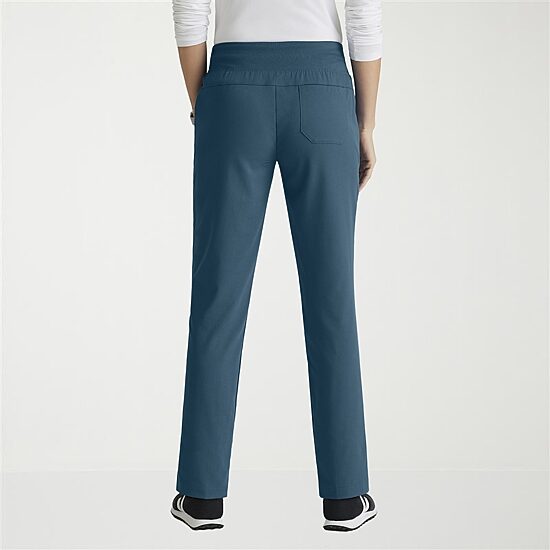 Grey's Anatomy™ by Barco Spandex Stretch Direct Grsp633 Relay 5-Pocket Mid-Rise Straight Leg Womens Plus Tall Stretch Fabric Moisture Wicking Wrinkle Resistant Scrub Pant