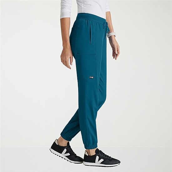 Grey's Anatomy™ by Barco Spandex Stretch Direct Grsp632 Dash 5-Pocket Mid-Rise Jogger Womens Stretch Fabric Moisture Wicking Wrinkle Resistant Scrub Pant