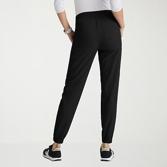 Grey's Anatomy™ by Barco Spandex Stretch Direct Grsp632 Dash 5-Pocket Mid-Rise Jogger Womens Plus Tall Stretch Fabric Moisture Wicking Wrinkle Resistant Scrub Pant
