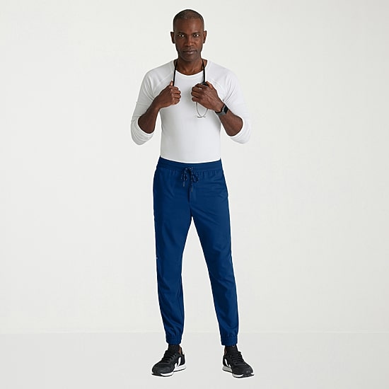 Grey's Anatomy™ by Barco Spandex Stretch Direct Grsp634 Striker 4-Pocket Jogger Mens Stretch Fabric Moisture Wicking Wrinkle Resistant Scrub Pant