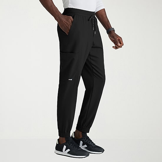 Grey's Anatomy™ by Barco Spandex Stretch Direct Grsp634 Striker 4-Pocket Jogger Mens Big and Tall Stretch Fabric Moisture Wicking Wrinkle Resistant Scrub Pant