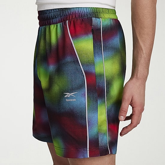 Reebok Mens 7" Mid Rise Drawstring Waist Workout Shorts