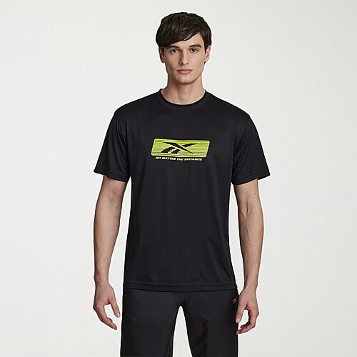 Reebok Mens Crew Neck Short Sleeve Active T-Shirt, Xx-large, Black