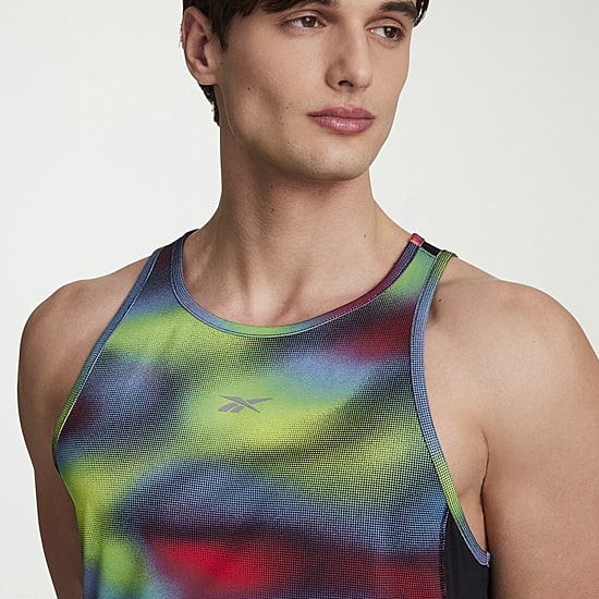 Reebok Mens Crew Neck Sleeveless Active Tank Top