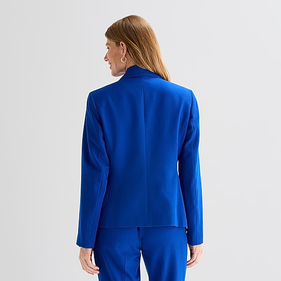 Black Label by Evan-Picone Womens Classic Fit Suit Jacket