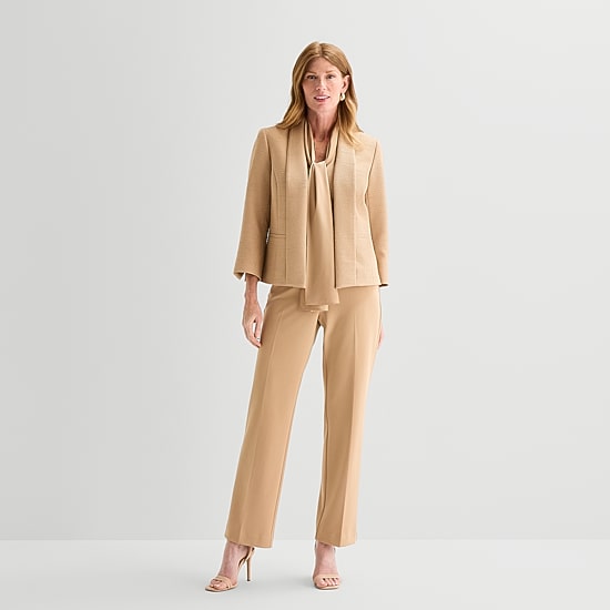 Black Label by Evan-Picone Tweed Womens Classic Fit Suit Jacket