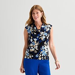 Short Sleeve Black Label By Evan Picone Tops - Women | JCPenney