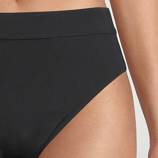 Mynah Womens Lined Moderate Coverage High Waist Bikini Swimsuit Bottom