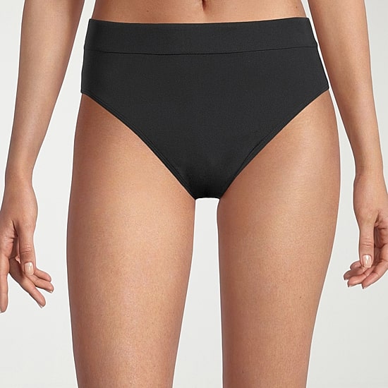 Mynah Womens Lined Moderate Coverage High Waist Bikini Swimsuit Bottom