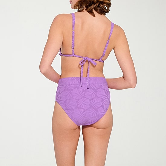 Decree Textured Triangle Bikini Swimsuit Top Juniors
