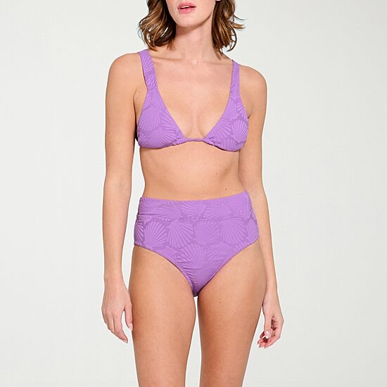 Decree Textured Triangle Bikini Swimsuit Top Juniors