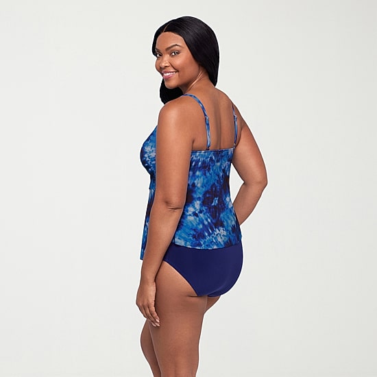 Trimshaper Womens Tie Dye Tankini Swimsuit Top