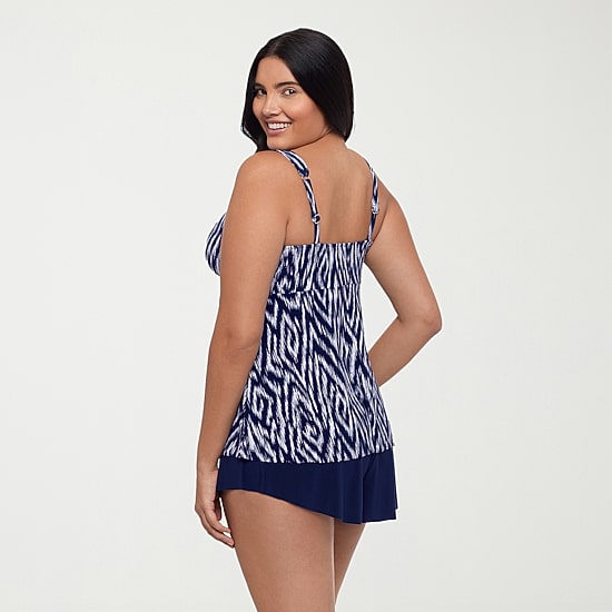 Trimshaper Womens Abstract Tankini Swimsuit Top
