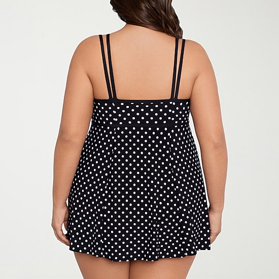 Sonnet Shores Womens Plus Swim Dress