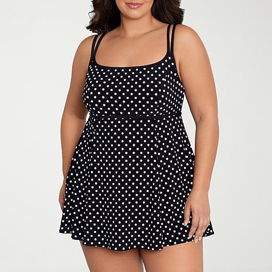 black plus size swim dress Blooming Jelly Women Plus Size Swim Dress Swimsuits One Piece Tummy Control Bathing  Suit Swim Suits L, Black at Amazon Women's Clothing store