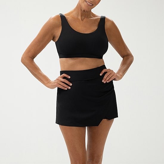 Dolfin Aquashape Women's High Waisted Skort Womens Quick Dry Swim Skirt