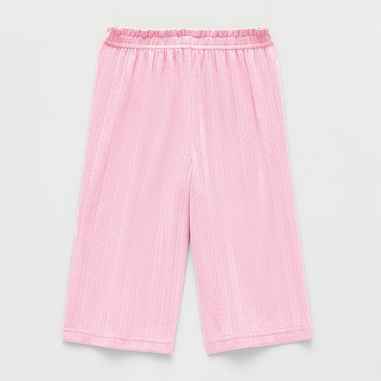 Okie Dokie Baby Girls Wide Leg Loose Fit Pull-On Pant