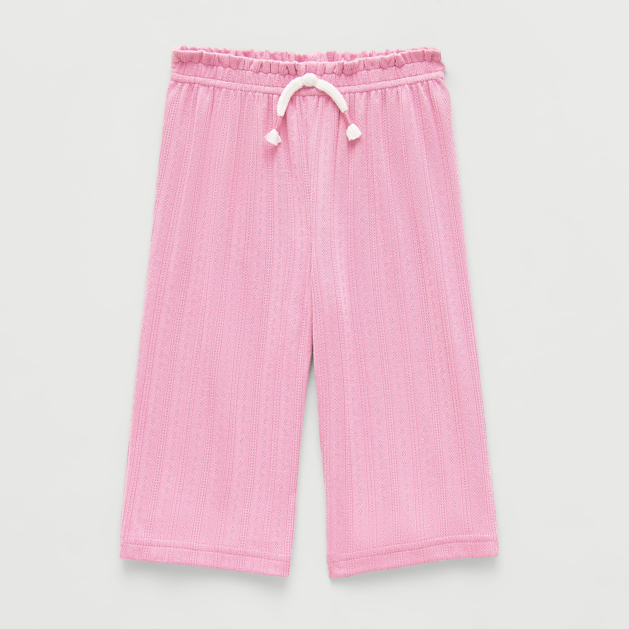 Okie Dokie Baby Girls Wide Leg Loose Fit Pull-On Pant